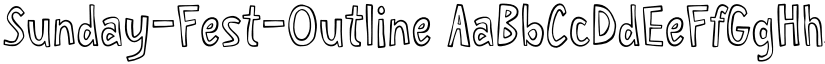 Sunday-Fest-Outline font