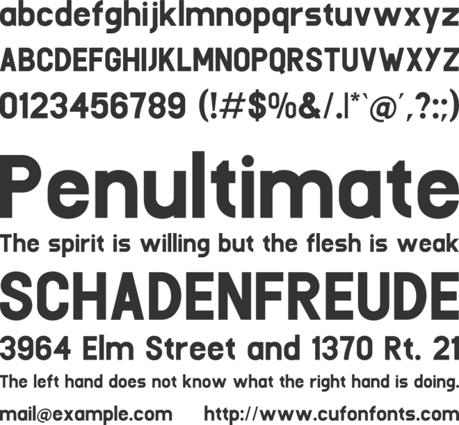 Tropic Pink font preview