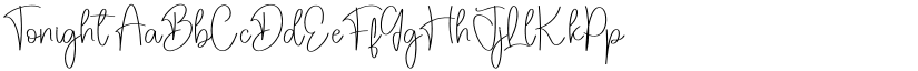 Tonight font