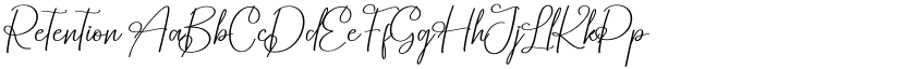 Retention font