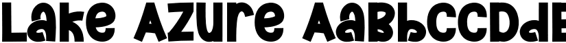 Lake Azure font