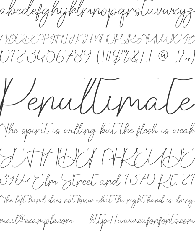 Coffee Break font preview
