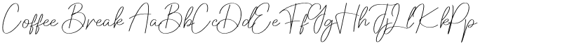 Coffee Break font