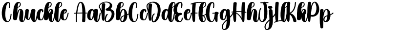 Chuckle font