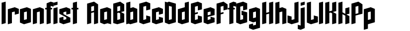 Ironfist font