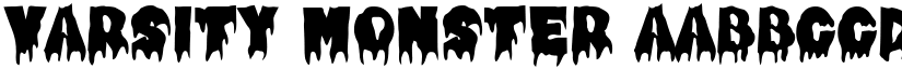 Varsity Monster font