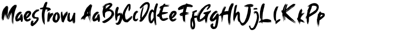 Maestrovu font
