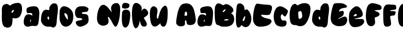 Pados Niku font
