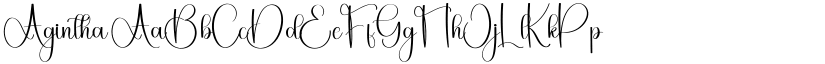 Agintha font