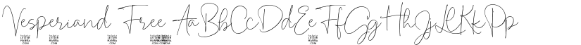 Vesperiand Free font