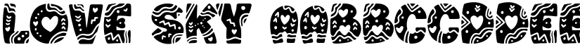Love Sky font