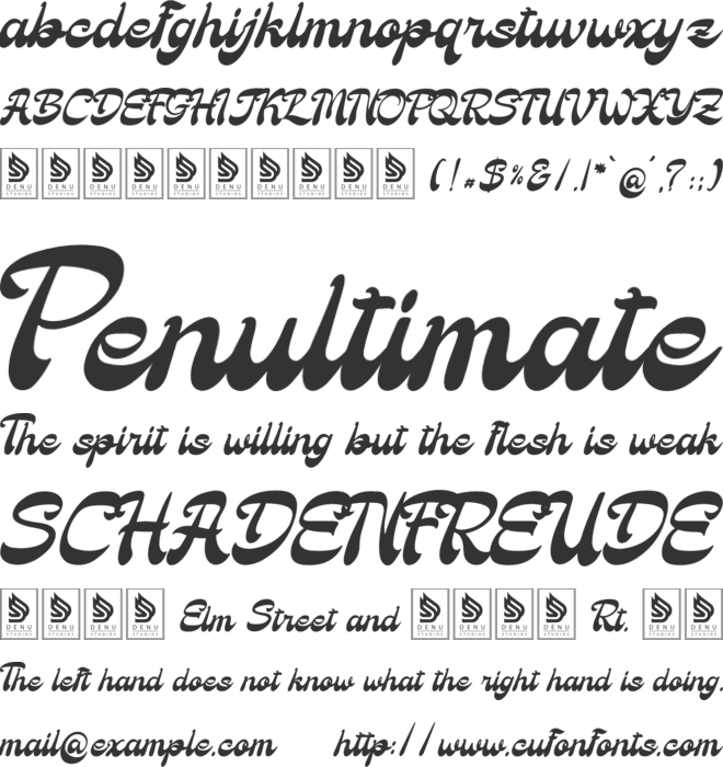 Love Simpathy font preview