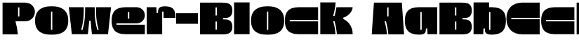 Power-Block font