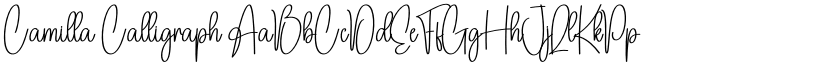 Camilla Calligraph font