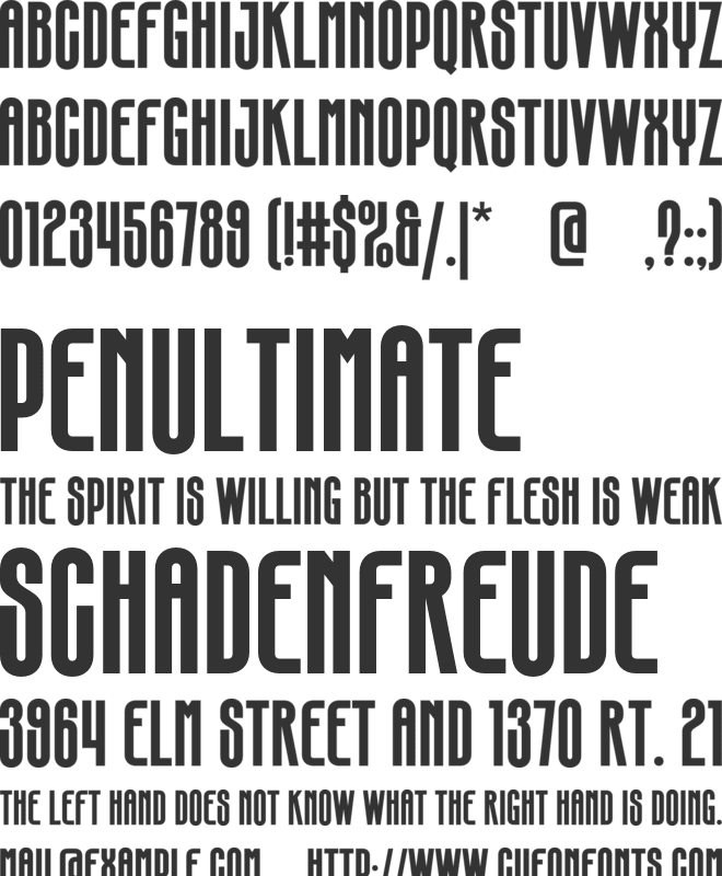 Normiyola font preview