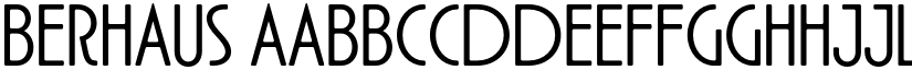 Berhaus font