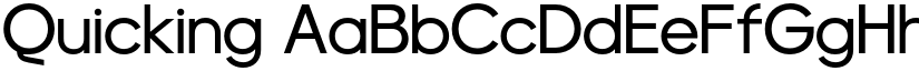 Quicking font