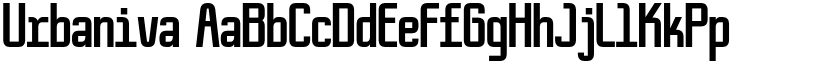 Urbaniva font