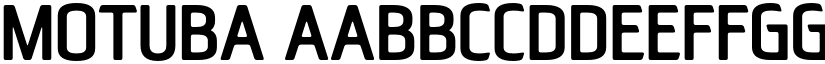 Motuba font