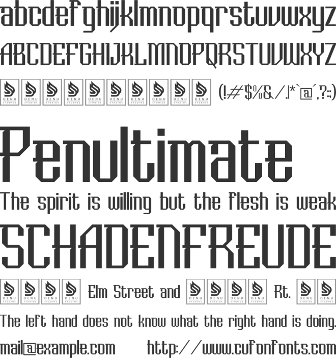 Galaxy Aura font preview