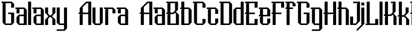 Galaxy Aura font