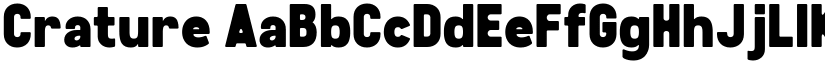 Crature font