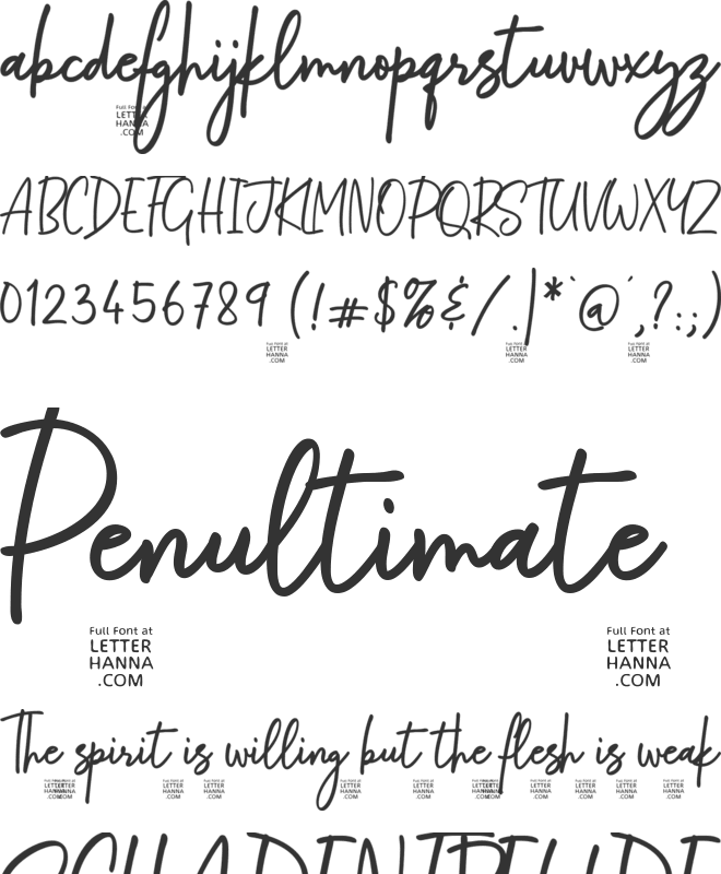 Darianth Free font preview