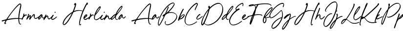 Armani Herlinda font