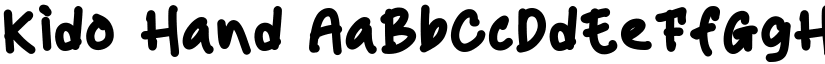 Kido Hand font
