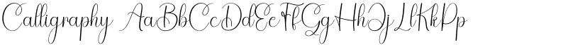 Calligraphy font