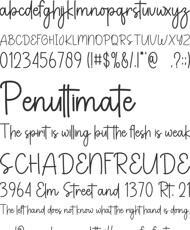 Capitalist font preview