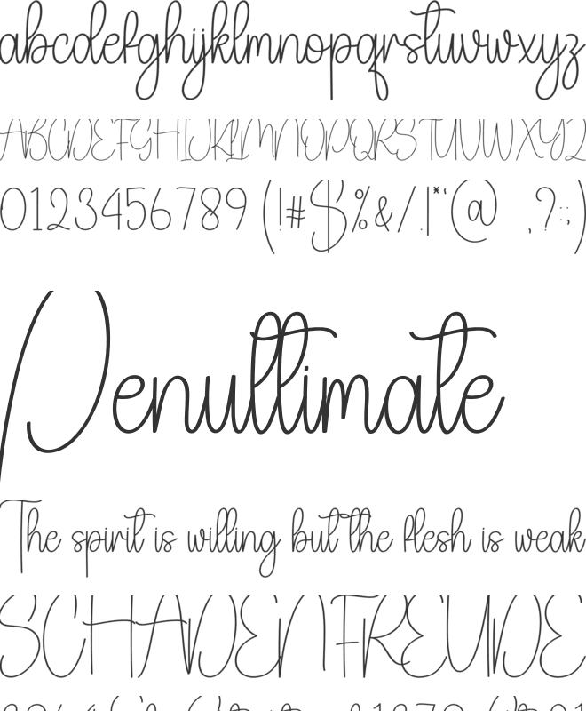 Happyday font preview