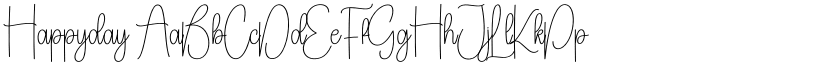 Happyday font