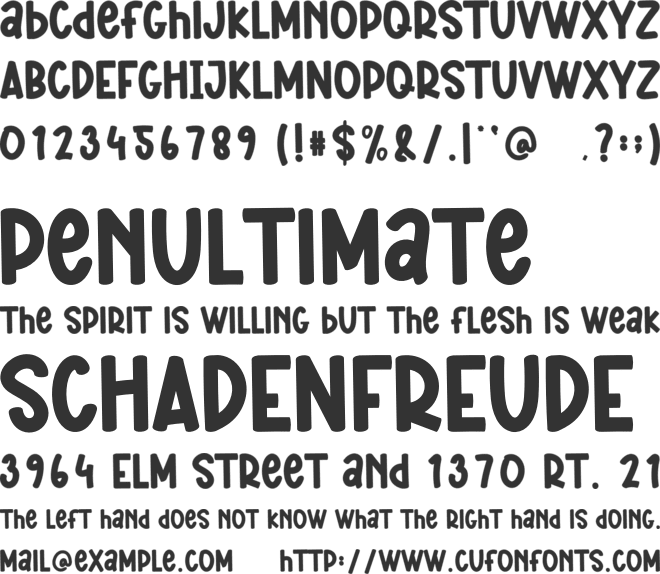 SMOOTH CHEESE font preview