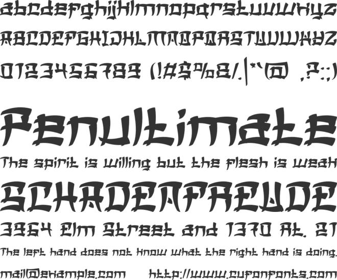 Netsumia font preview