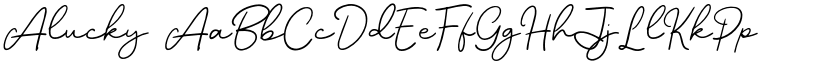 Alucky font