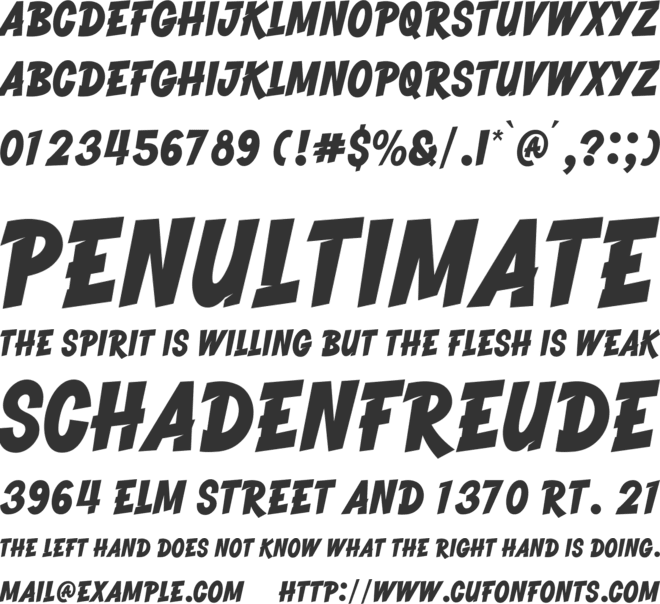Super Lines font preview