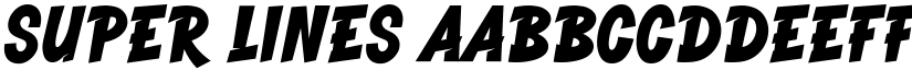 Super Lines font