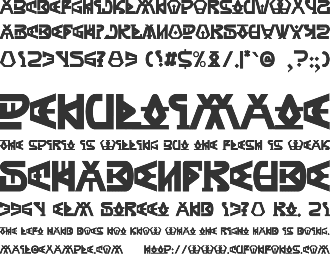 Axubies font preview