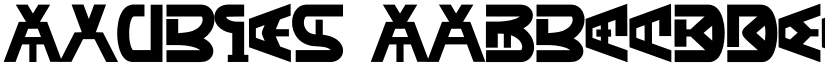 Axubies font