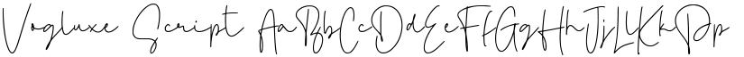 Vogluxe Script font
