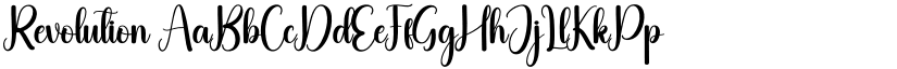 Revolution font
