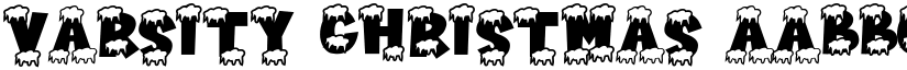 Varsity Christmas font