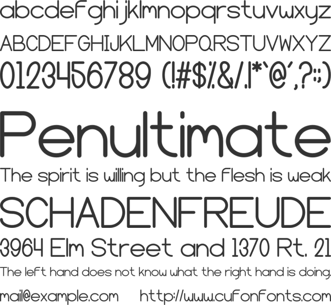 Vintage Notebook font preview