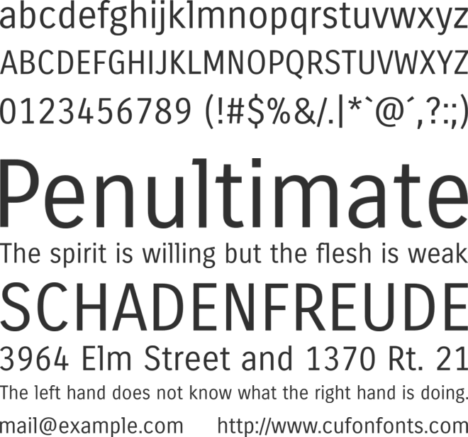 Carrois Gothic font preview