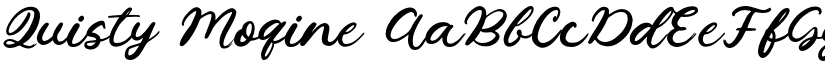 Quisty Moqine font