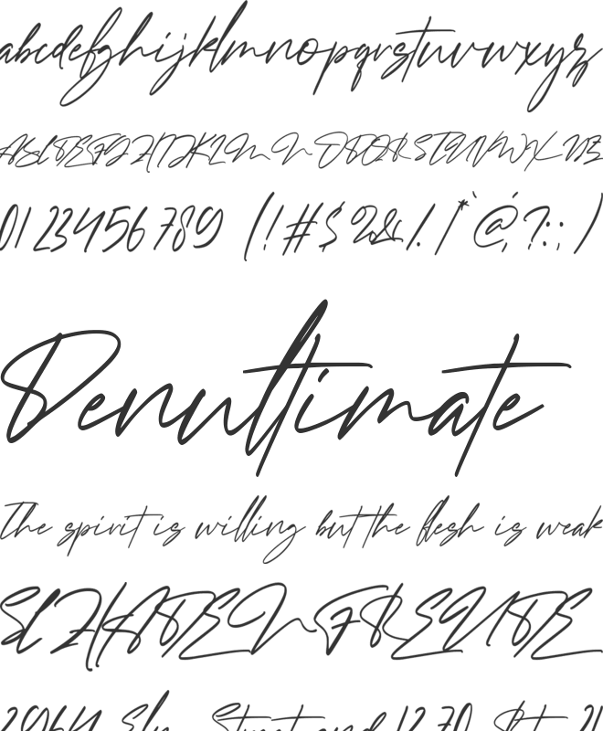 Hidzena font preview