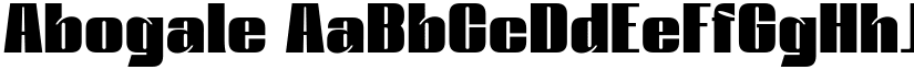 Abogale font