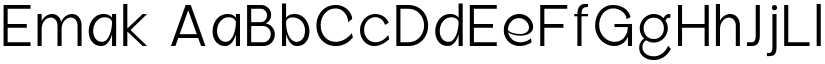 Emak font