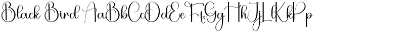 Black Bird font